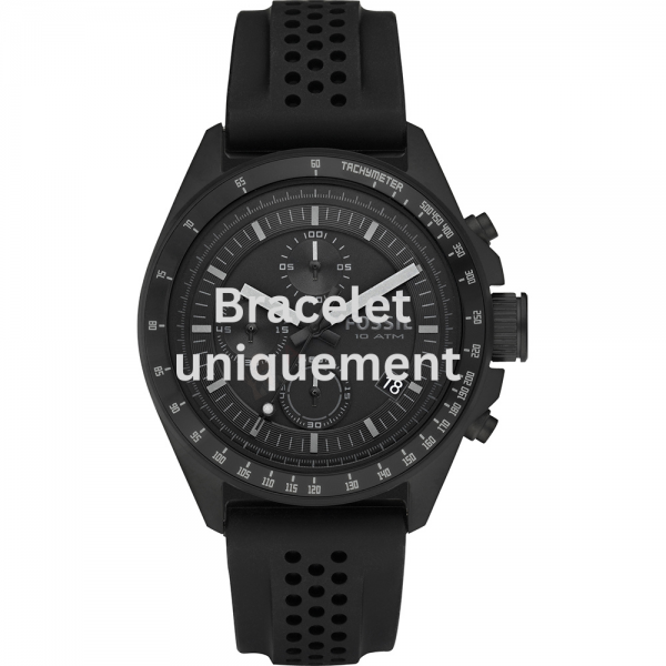 Bracelet silicone black Fossil - DECKER / CH2703-Bracelets de montres-AtelierNet