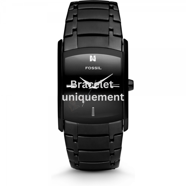 Bracelet metal black Fossil - FS4159 - FS4258-Bracelets de montres-AtelierNet