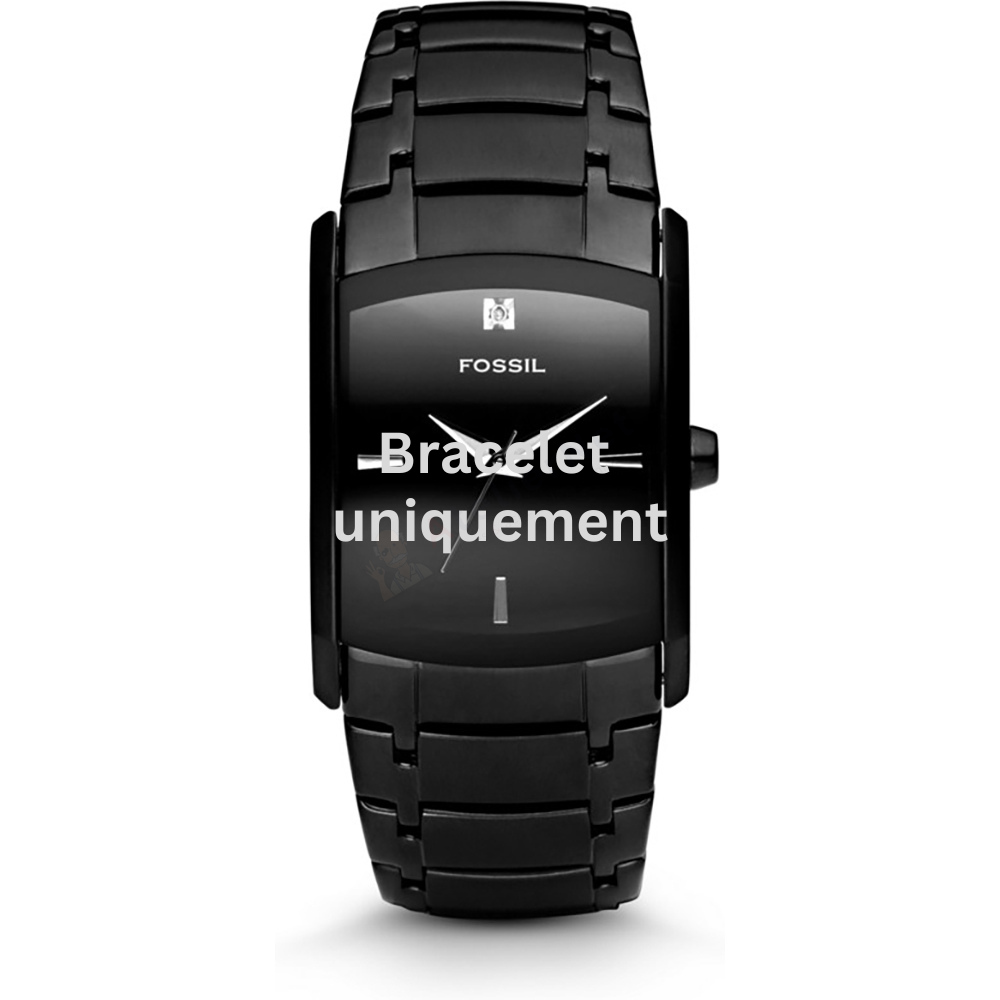 Bracelet métal noir Fossil - FS4159 - FS4258-Bracelet de montre-AtelierNet