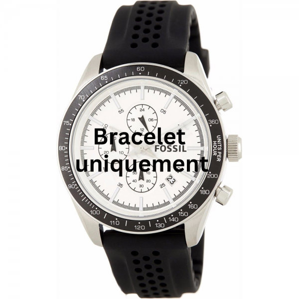 Bracelet silicone black Fossil - FIELD SCOUT / BQ2068-Bracelets de montres-AtelierNet