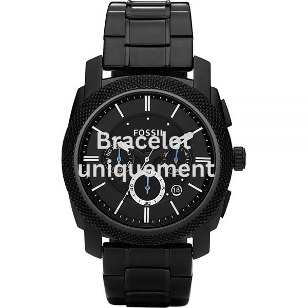 Bracelet metal black Fossil - MACHINE / FS4552 - FS4718 - FS4720-Bracelets de montres-AtelierNet