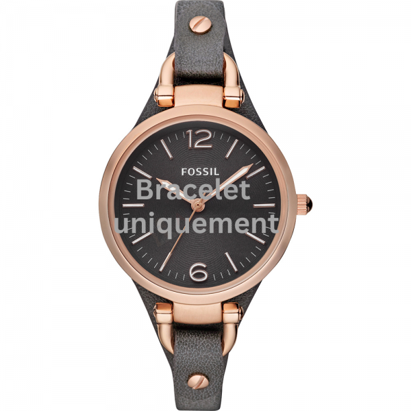 Bracelet cuir gris Fossil - GEORGIA / ES3077-Bracelet de montre-AtelierNet
