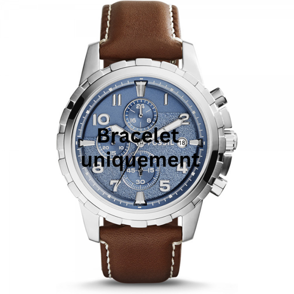 Bracelet cuir brun Fossil - DEAN / FS5022 - FS5127-Bracelet de montre-AtelierNet