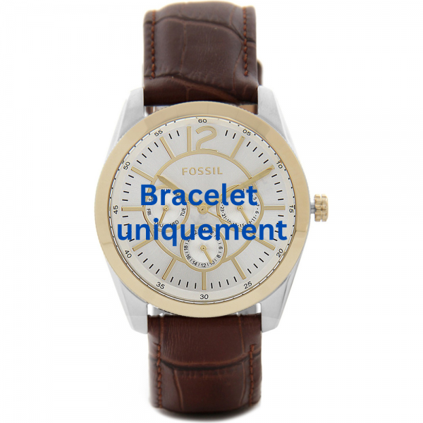 Bracelet cuir brun Fossil - BRENNA / BQ1556 - BQ1557-Bracelet de montre-AtelierNet