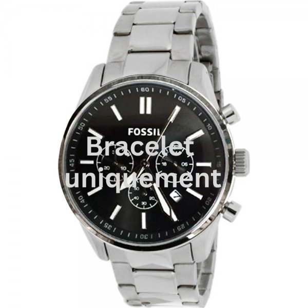 Bracelet métal argent Fossil - BQ2070-Bracelet de montre-AtelierNet