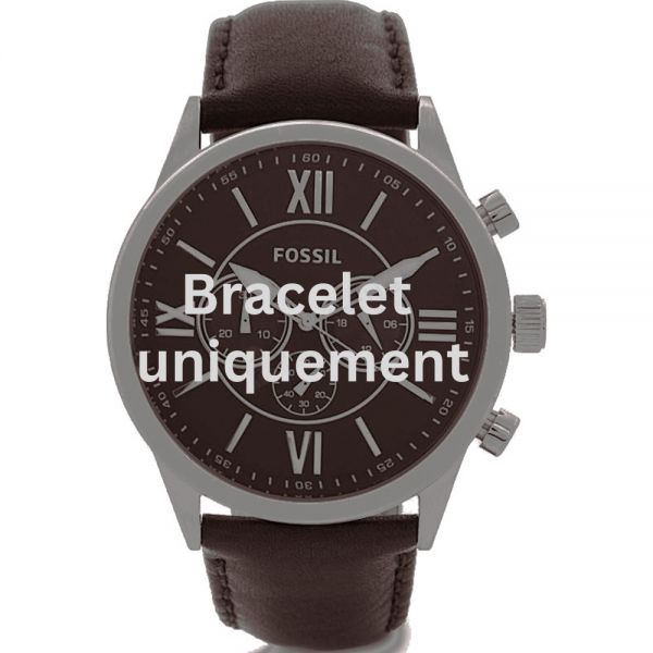 Bracelet leather dark brown Fossil - FLYNN / BQ2087-Bracelets de montres-AtelierNet