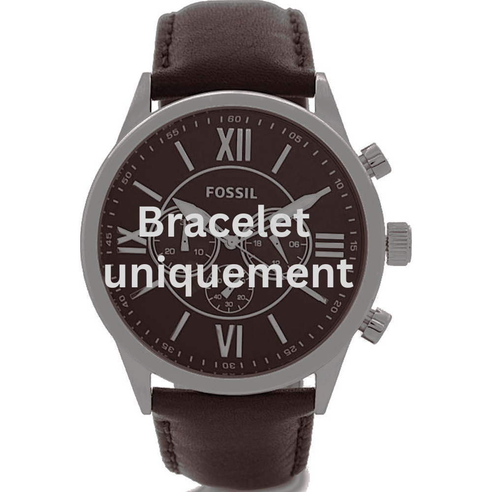 Bracelet leather dark brown Fossil - FLYNN / BQ2087-Bracelets de montres-AtelierNet