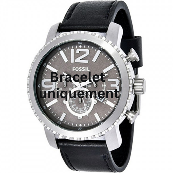 Bracelet leather black Fossil - BQ1175-Bracelets de montres-AtelierNet