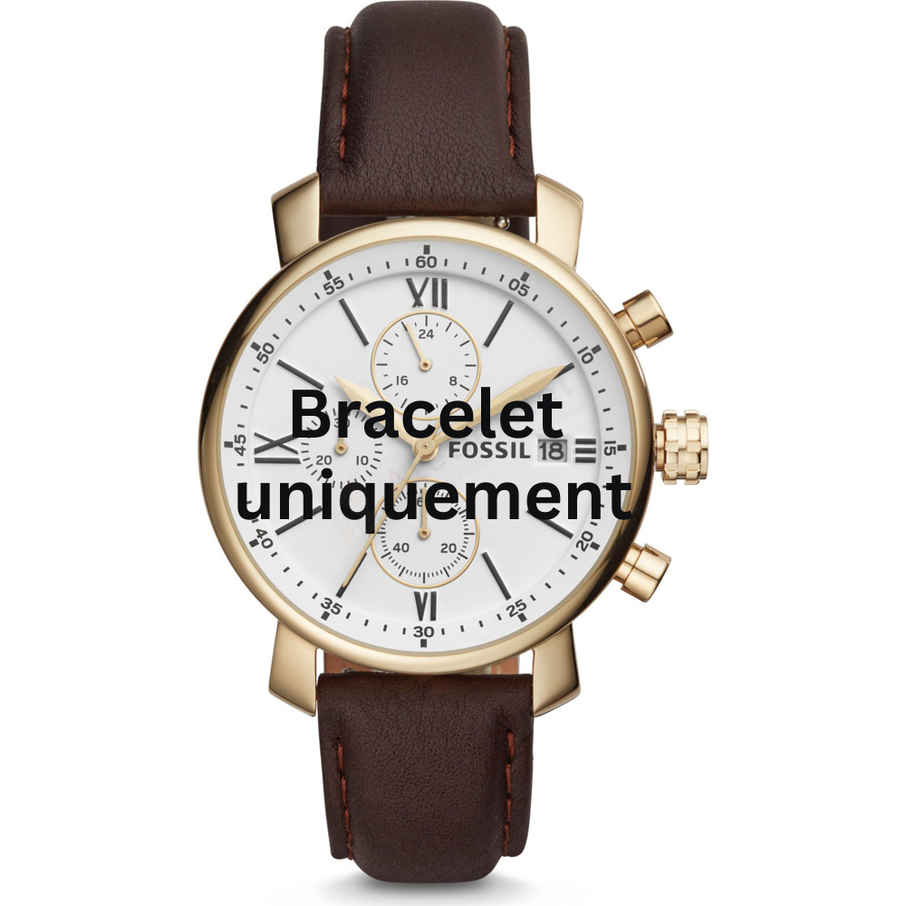 Bracelet cuir brun Fossil - RHETT / BQ1009-Bracelet de montre-AtelierNet
