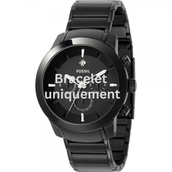 Bracelet metal black Fossil - FS4531- FS4606-Bracelets de montres-AtelierNet