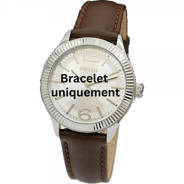 Bracelet leather brown Fossil - BQ1612-Bracelets de montres-AtelierNet