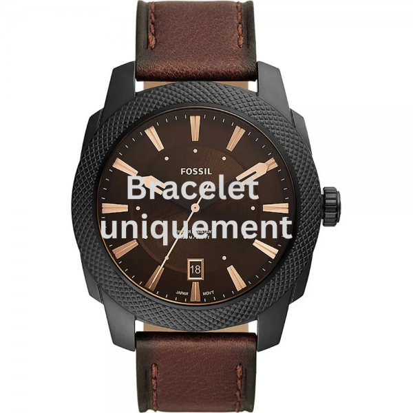 Bracelet cuir brun Fossil - MACHINE / FS5972-Bracelet de montre-AtelierNet