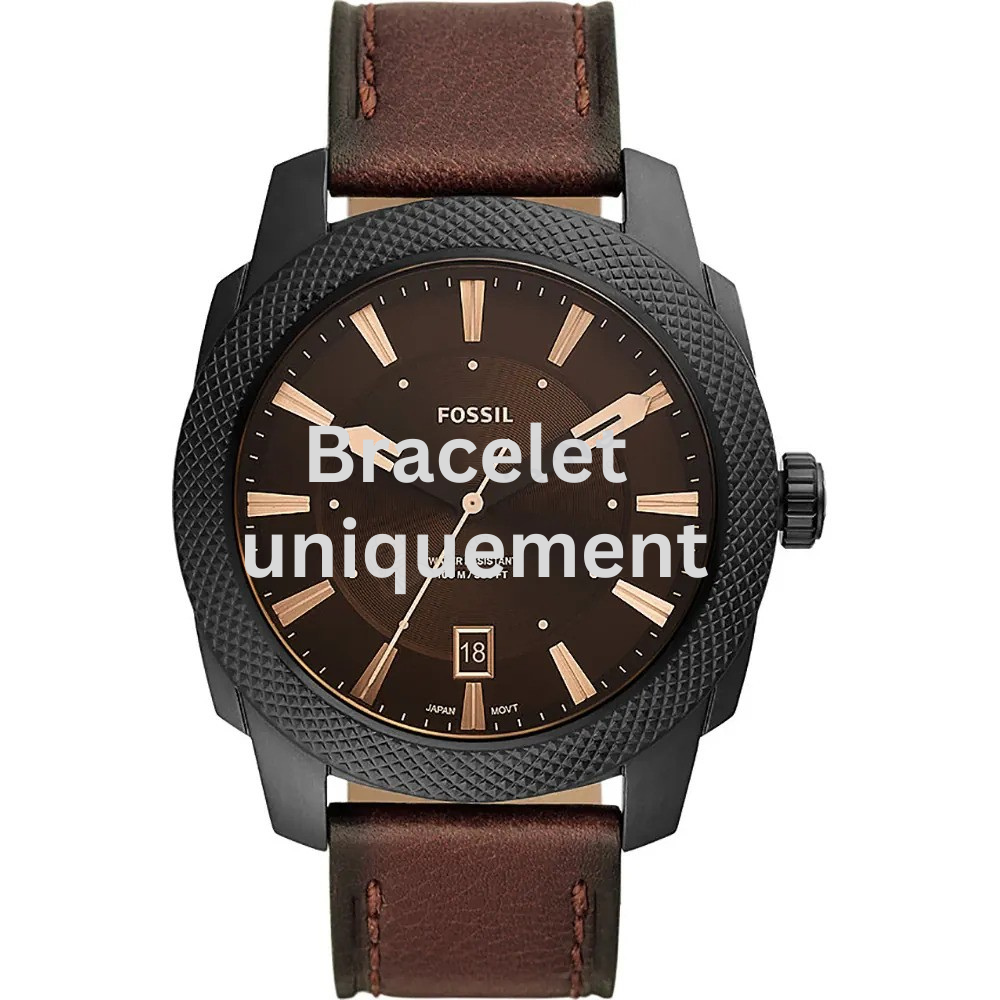 Bracelet cuir brun Fossil - MACHINE / FS5972-Bracelet de montre-AtelierNet