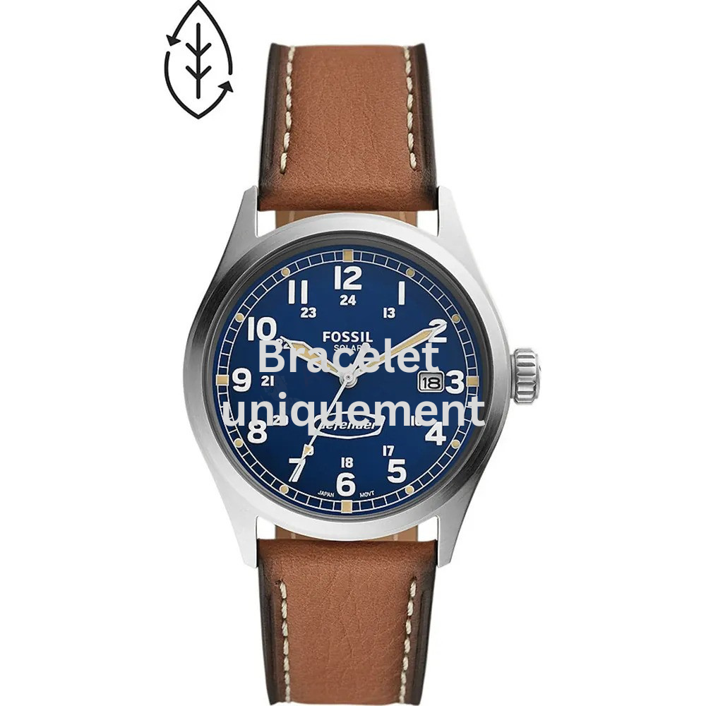 Bracelet cuir brun Fossil - DEFENDER / FS5975-Bracelet de montre-AtelierNet