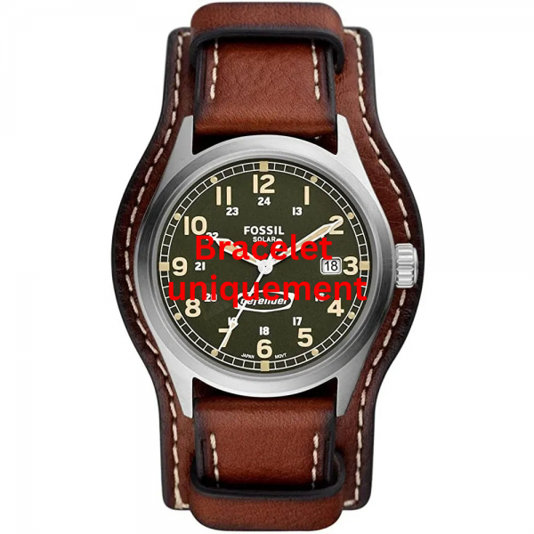 Bracelet cuir brun Fossil - DEFENDER / FS5974-Bracelet de montre-AtelierNet