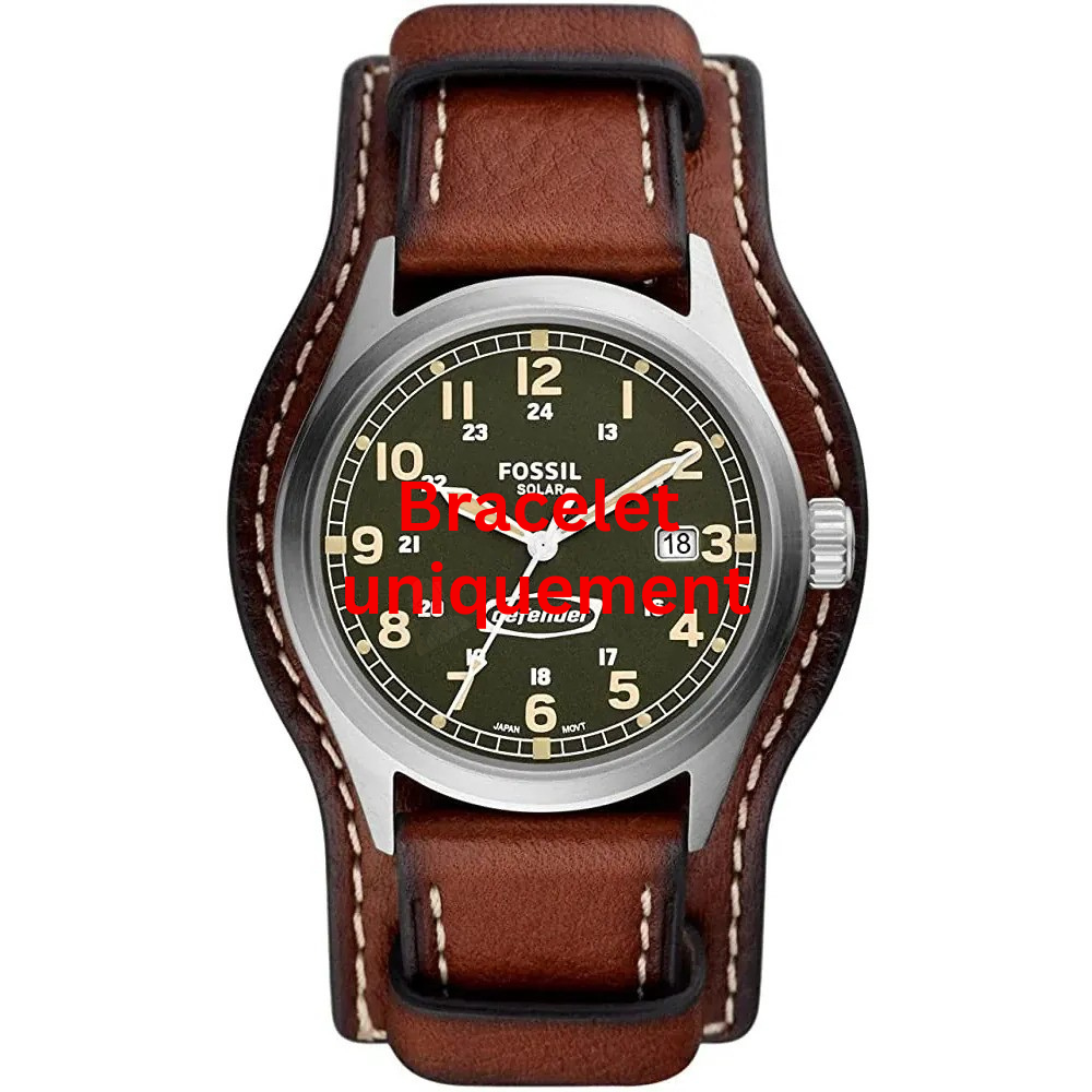 Bracelet leather brown Fossil - DEFENDER / FS5974-Bracelets de montres-AtelierNet