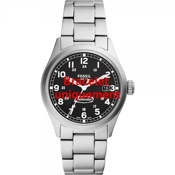 Bracelet metal silver Fossil - DEFENDER / FS5973-Bracelets de montres-AtelierNet