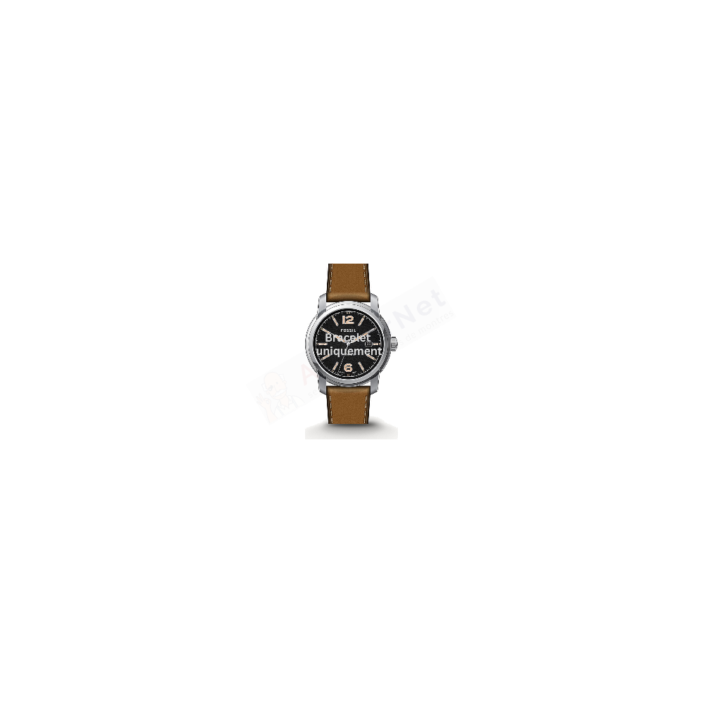 Bracelet cuir brun Fossil - HERITAGE / ME3233-Bracelet de montre-AtelierNet