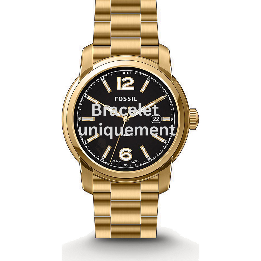 Bracelet metal gold Fossil - HERITAGE / ME3232-Bracelets de montres-AtelierNet