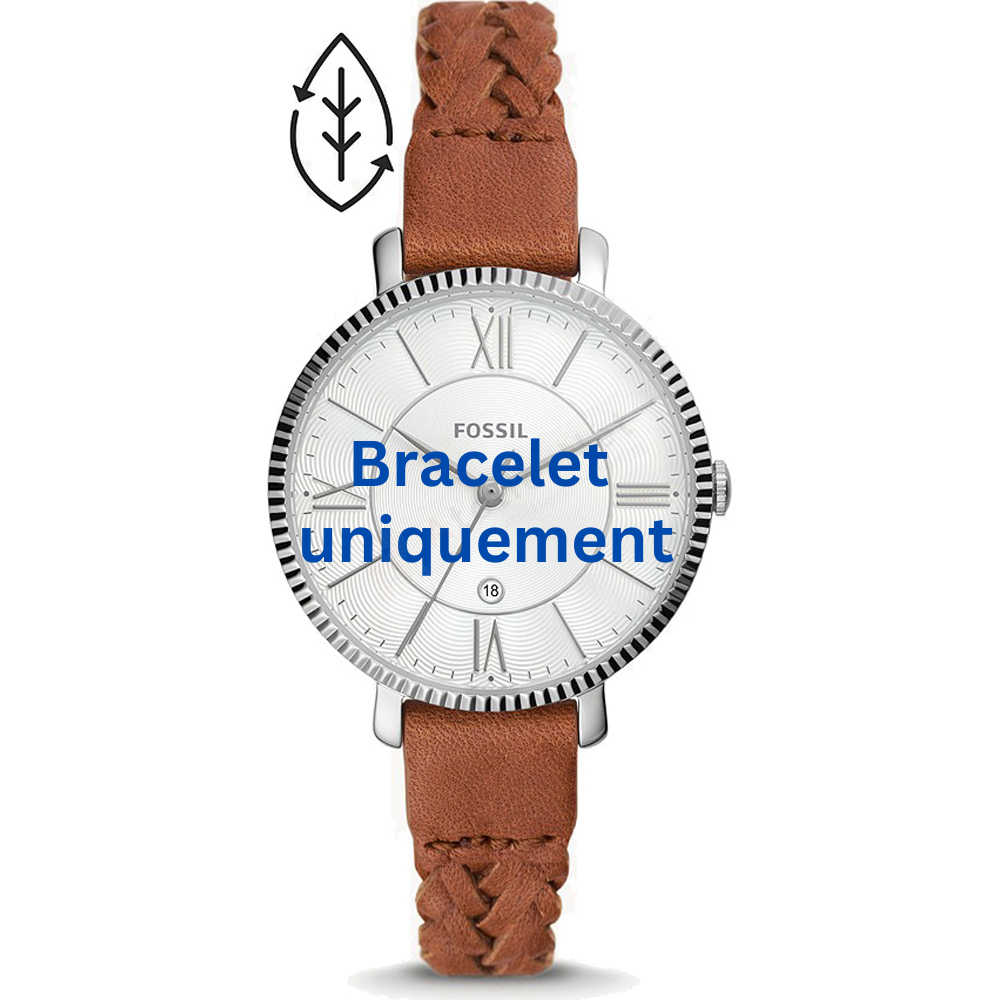 Bracelet cuir brun Fossil - JACQUELINE / ES5208-Bracelet de montre-AtelierNet