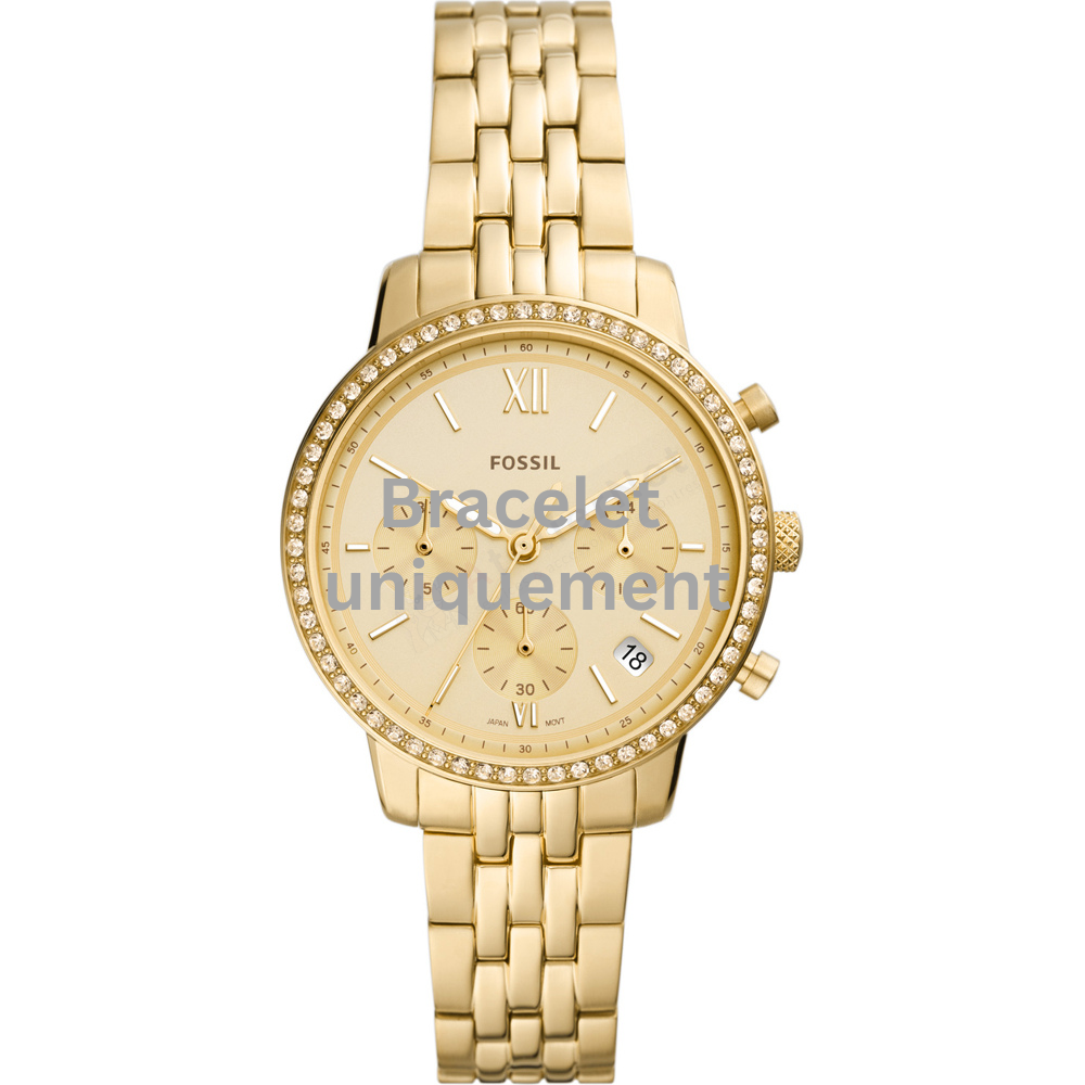 Bracelet metal gold Fossil - NEUTRA / ES5219-Bracelets de montres-AtelierNet