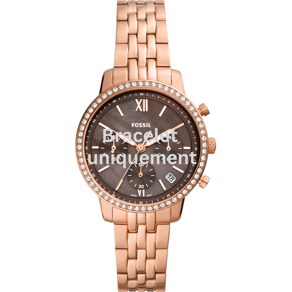 Bracelet metal rose gold Fossil - NEUTRA / ES5218-Bracelets de montres-AtelierNet