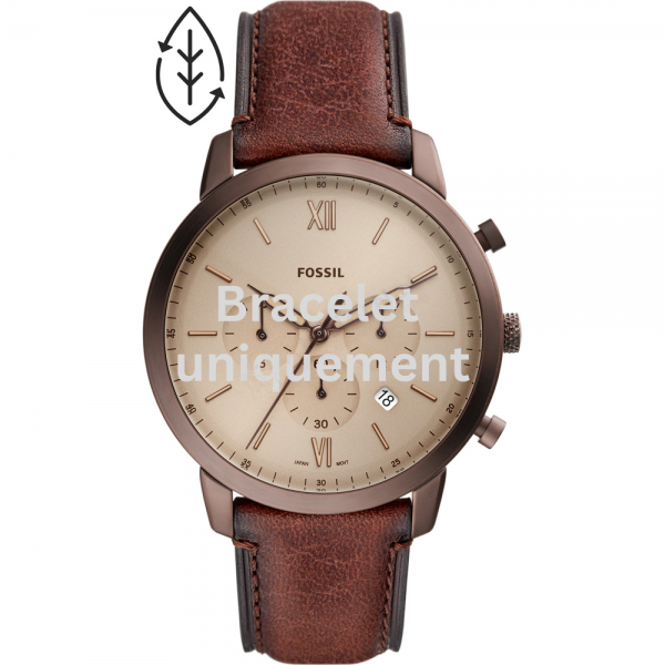 Bracelet cuir brun Fossil -  NEUTRA / FS5941-Bracelet de montre-AtelierNet