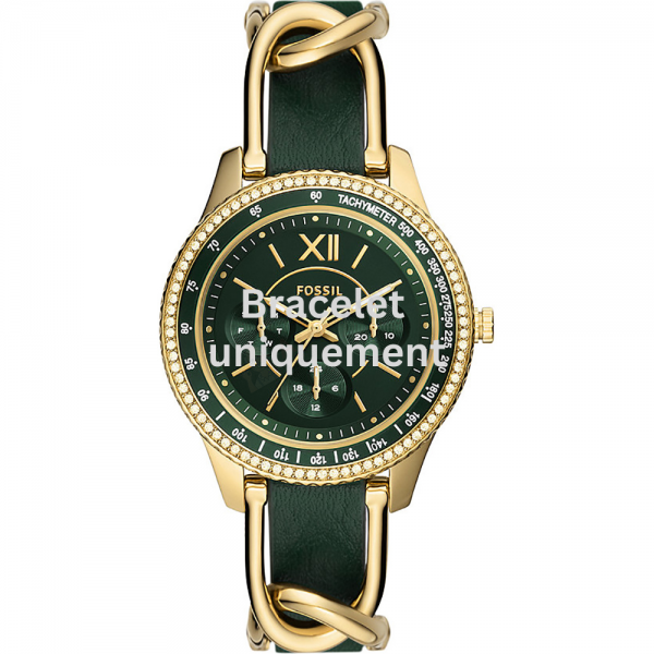 Bracelet leather green Fossil - STELLA / ES5243-Bracelets de montres-AtelierNet