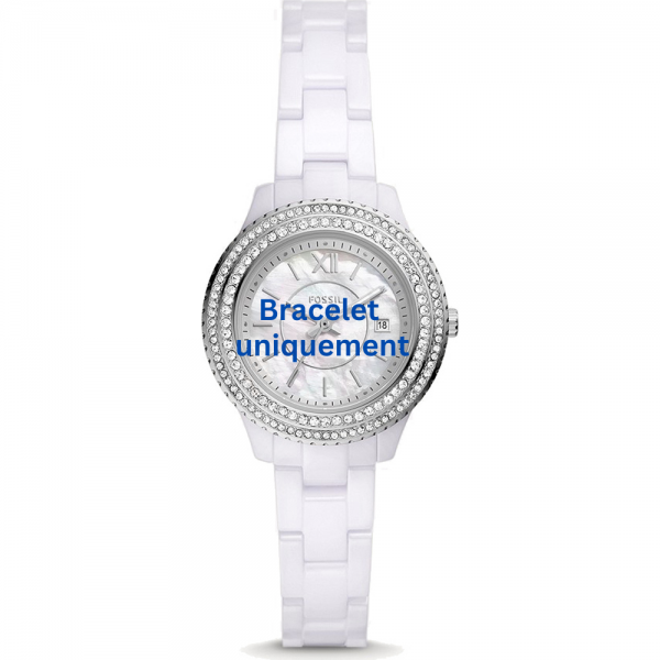 Bracelet ceramic white Fossil - STELLA / CE1116-Bracelets de montres-AtelierNet