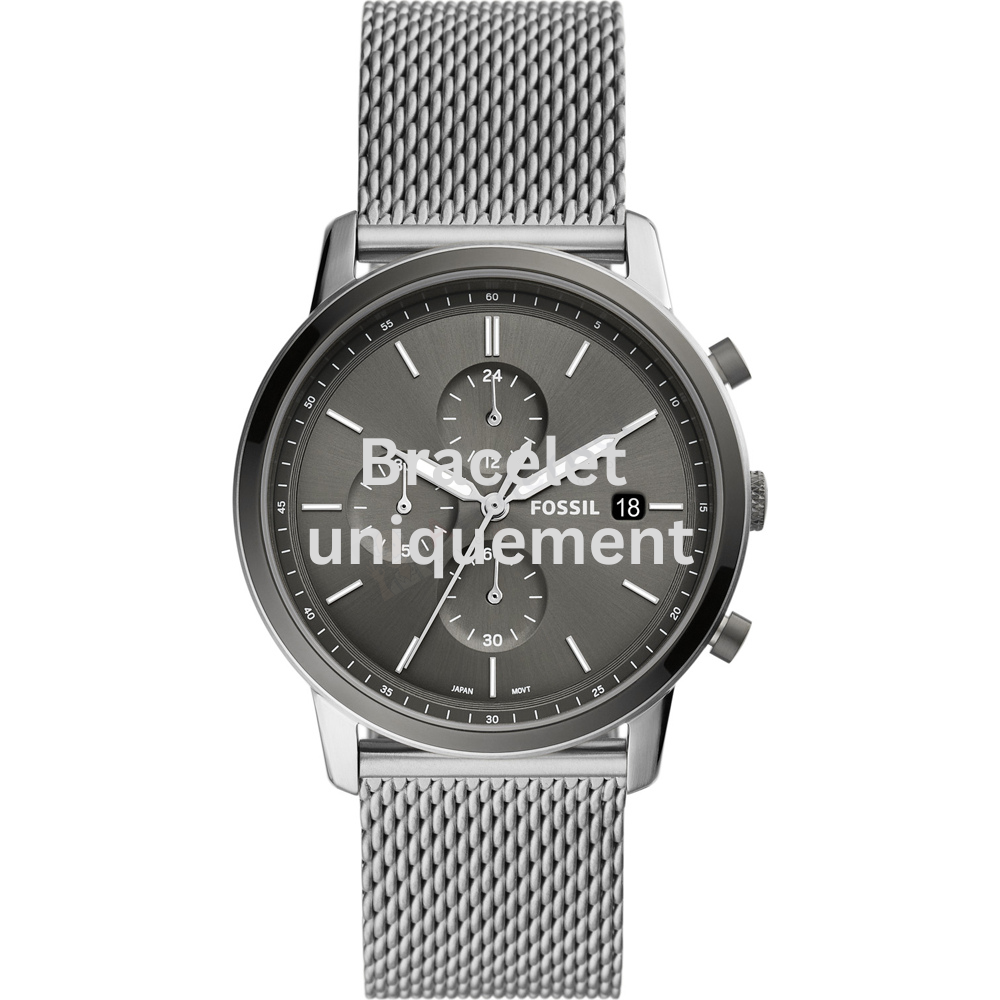 Bracelet metal grey Fossil - MINIMALIST / FS5944-Bracelets de montres-AtelierNet