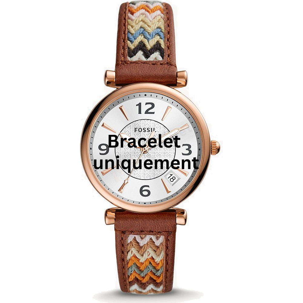 Bracelet cuir brun Fossil - CARLIE / ES5186-Bracelet de montre-AtelierNet