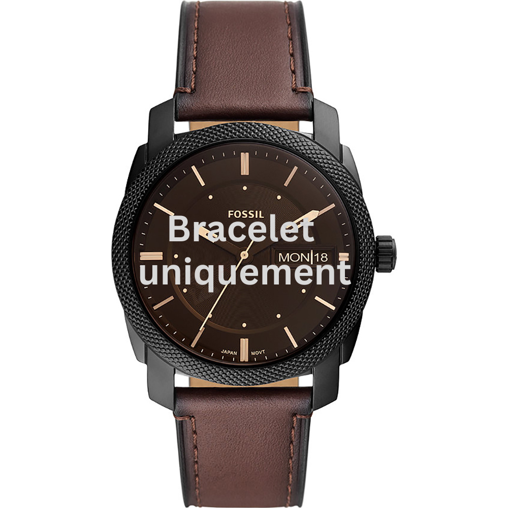Bracelet cuir brun Fossil - MACHINE / FS5901-Bracelet de montre-AtelierNet