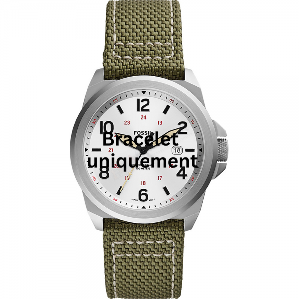 Bracelet textile vert Fossil - BRONSON / FS5918-Bracelet de montre-AtelierNet