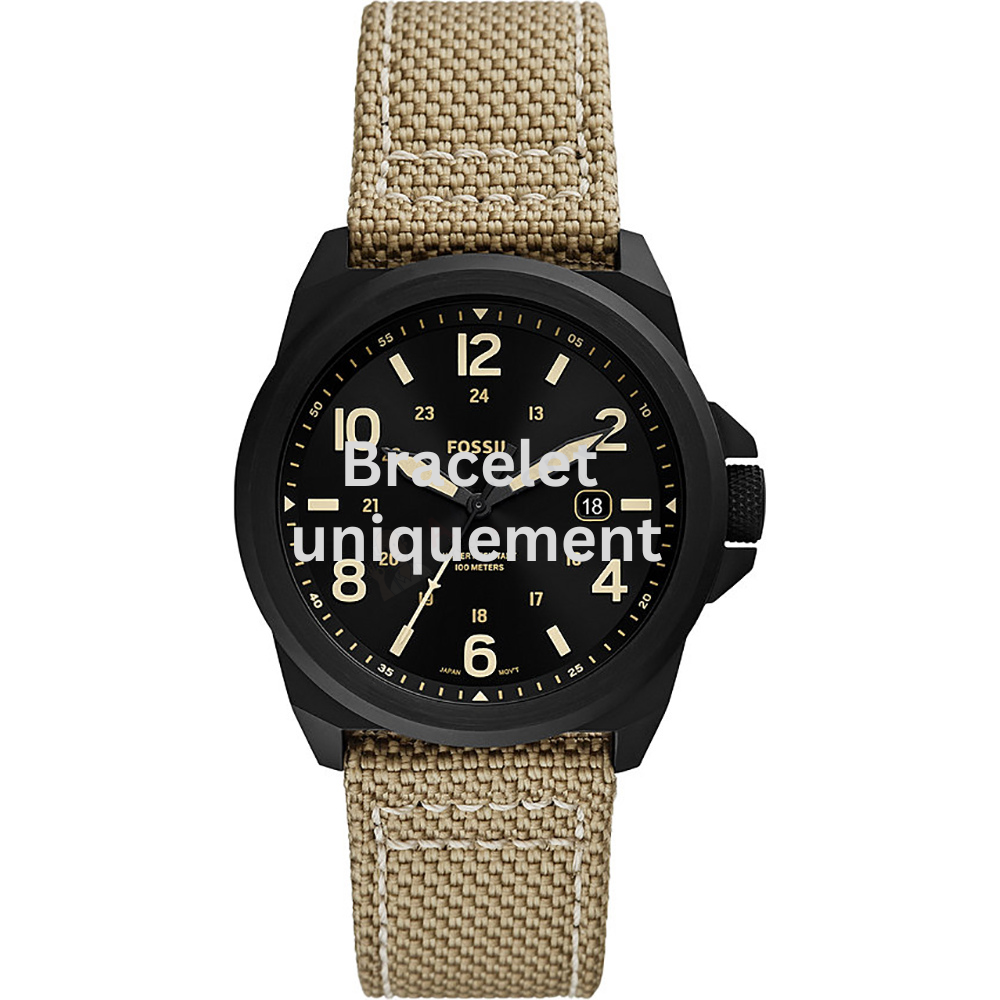 Bracelet textile vert Fossil - BRONSON / FS5917-Bracelet de montre-AtelierNet