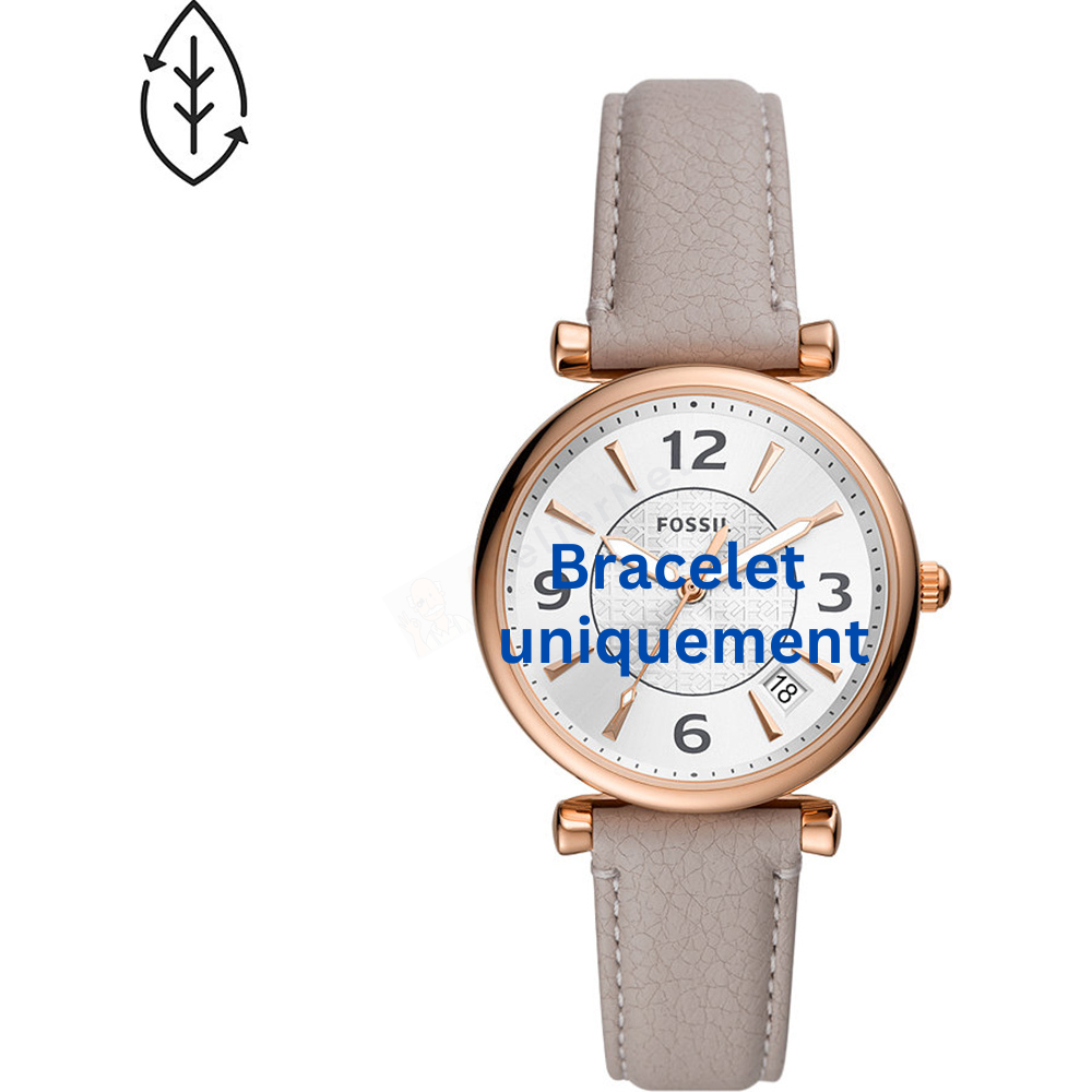 Bracelet cuir gris Fossil - CARLIE / ES5161-Bracelet de montre-AtelierNet