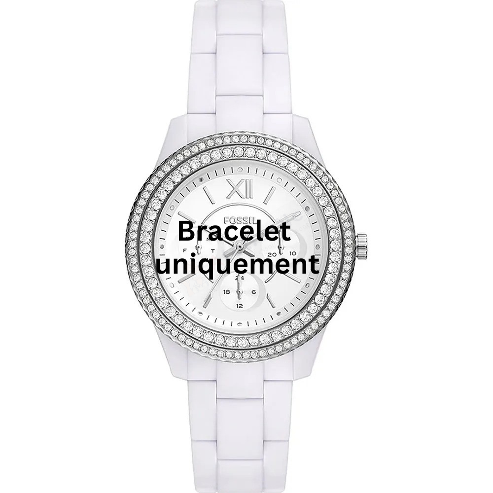 Bracelet resin white Fossil - STELLA / ES5151-Bracelets de montres-AtelierNet