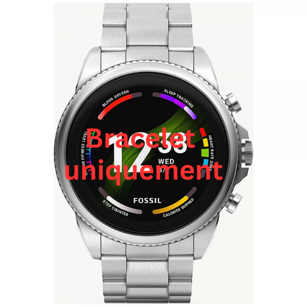 Bracelet métal argent Fossil - GEN 6 / FTW4060-Bracelet de montre-AtelierNet