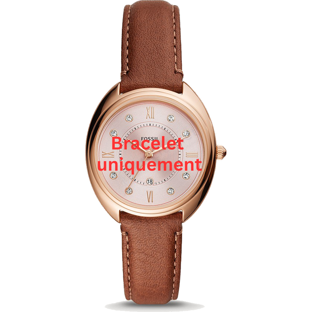 Bracelet leather brown Fossil - GABBY / ES5115-Bracelets de montres-AtelierNet