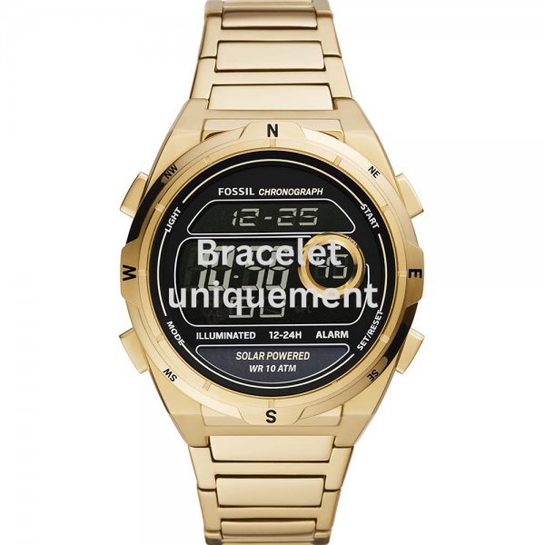 Bracelet métal or Fossil - EVERETT DIGITAL / FS5862-Bracelet de montre-AtelierNet