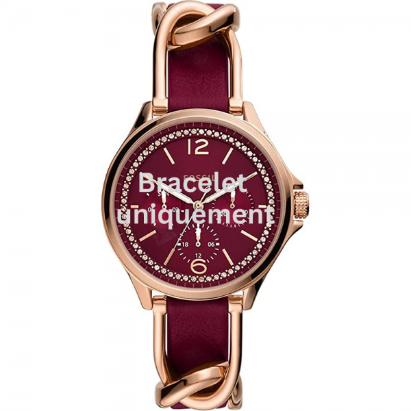 Bracelet cuir rouge Fossil - SADIE / ES5141-Bracelet de montre-AtelierNet