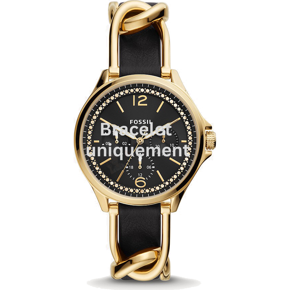 Bracelet cuir noir Fossil - SADIE / ES5140-Bracelet de montre-AtelierNet