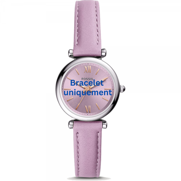 Bracelet leather purple Fossil - CARLIE MINI / ES5102-Bracelets de montres-AtelierNet