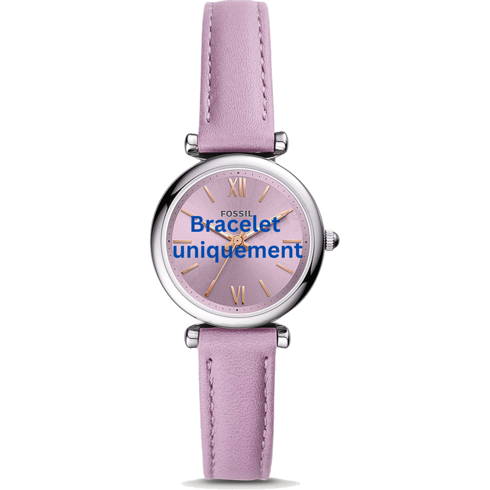 Bracelet leather purple Fossil - CARLIE MINI / ES5102-Bracelets de montres-AtelierNet