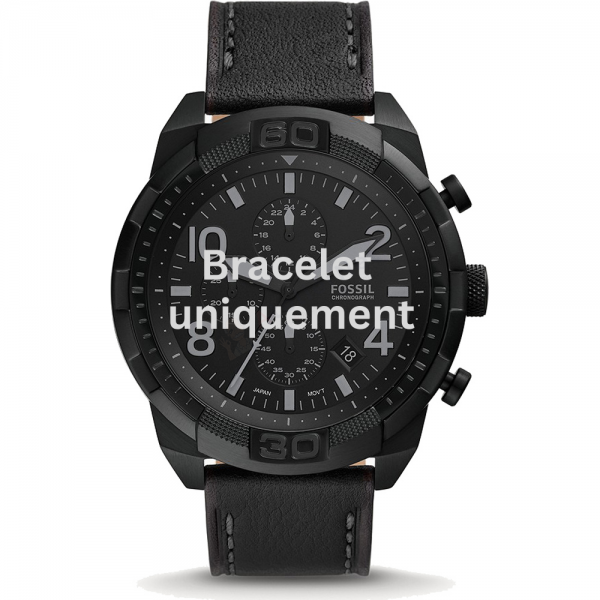 Bracelet cuir noir Fossil - BRONSON / FS5874-Bracelet de montre-AtelierNet
