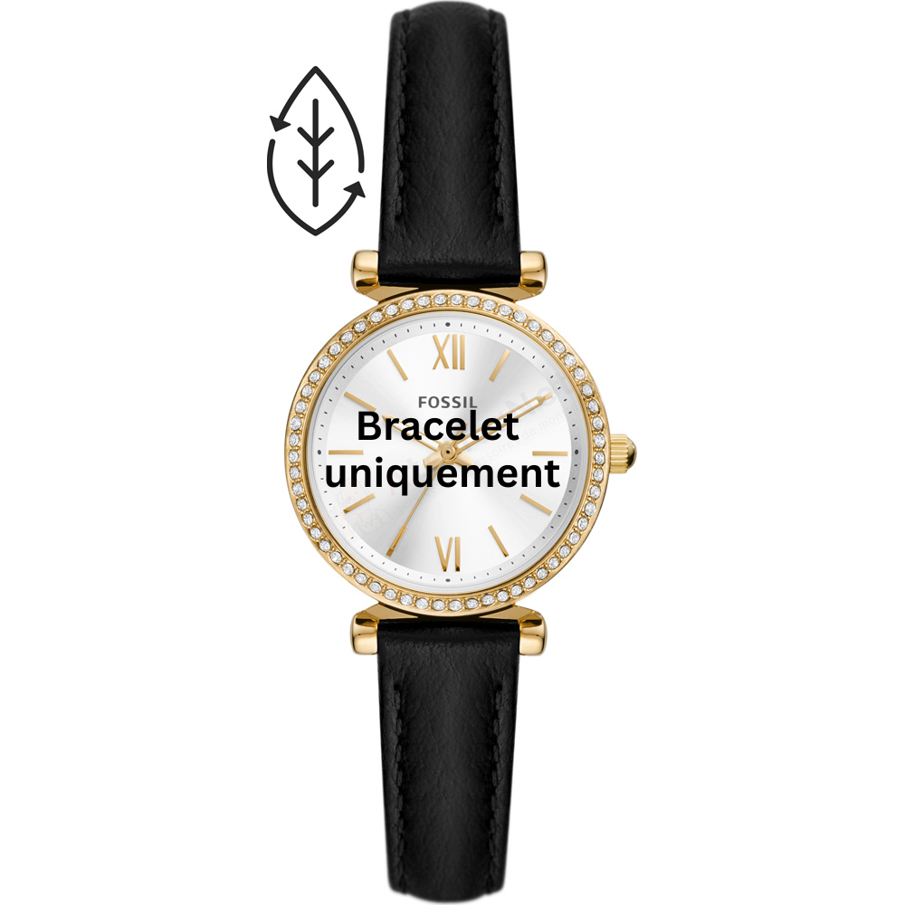 Bracelet cuir noir Fossil - CARLIE / ES5127 - ES5180SET-Bracelet de montre-AtelierNet