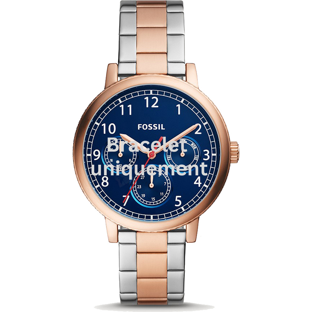 Bracelet métal bicolor rose Fossil - AIRLIFT / BQ2632-Bracelet de montre-AtelierNet