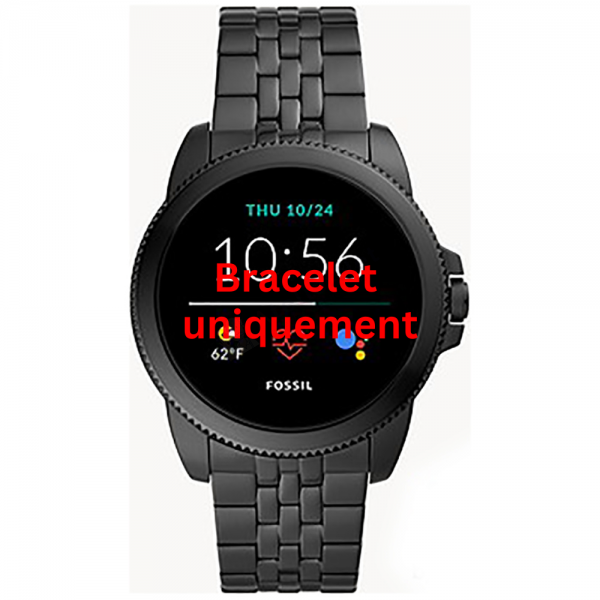 Bracelet métal noir Fossil - GEN 5E / FTW4056-Bracelet de montre-AtelierNet