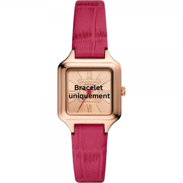 Bracelet leather pink Fossil - RAQUEL / ES5085-Bracelets de montres-AtelierNet