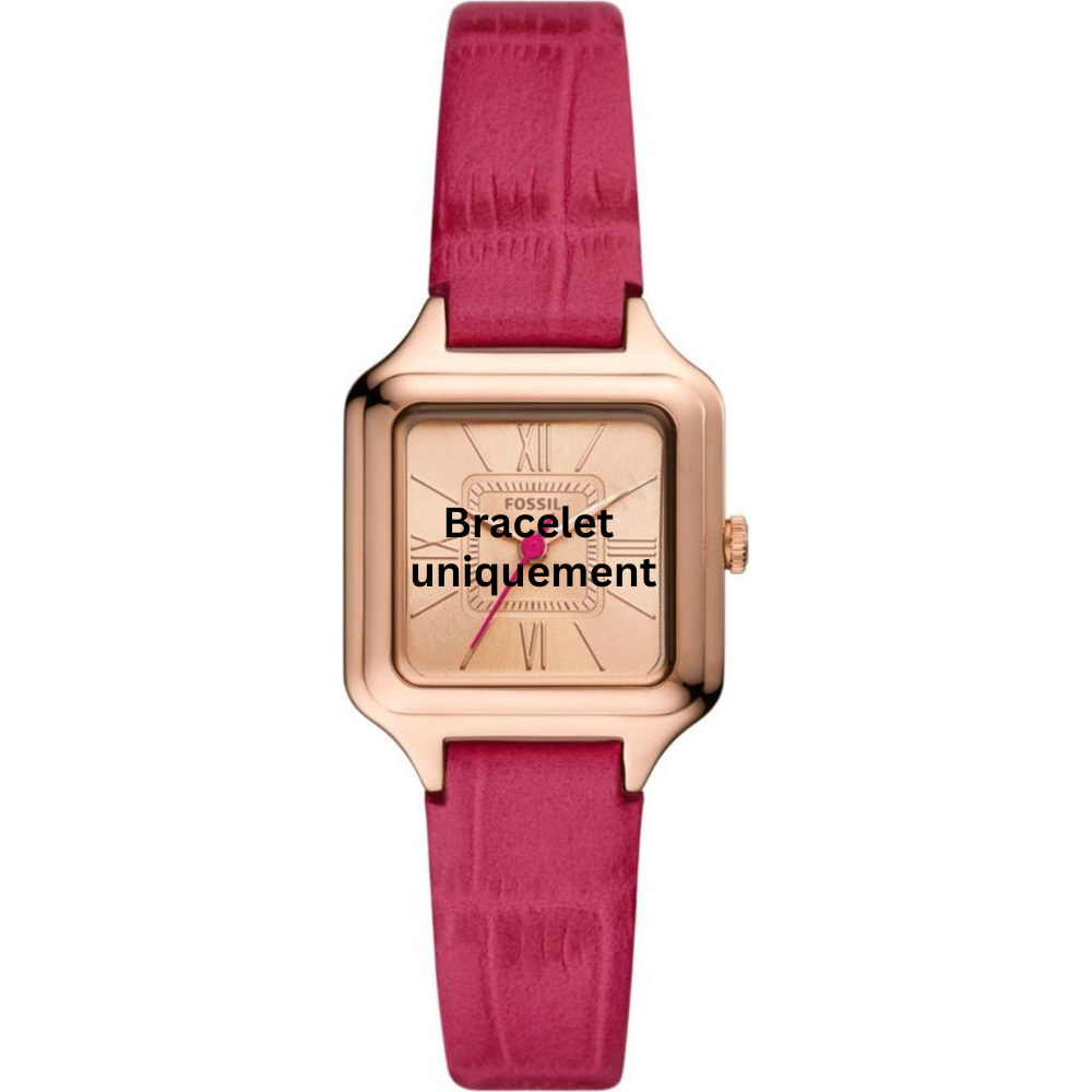 Bracelet cuir rose Fossil - RAQUEL / ES5085-Bracelet de montre-AtelierNet