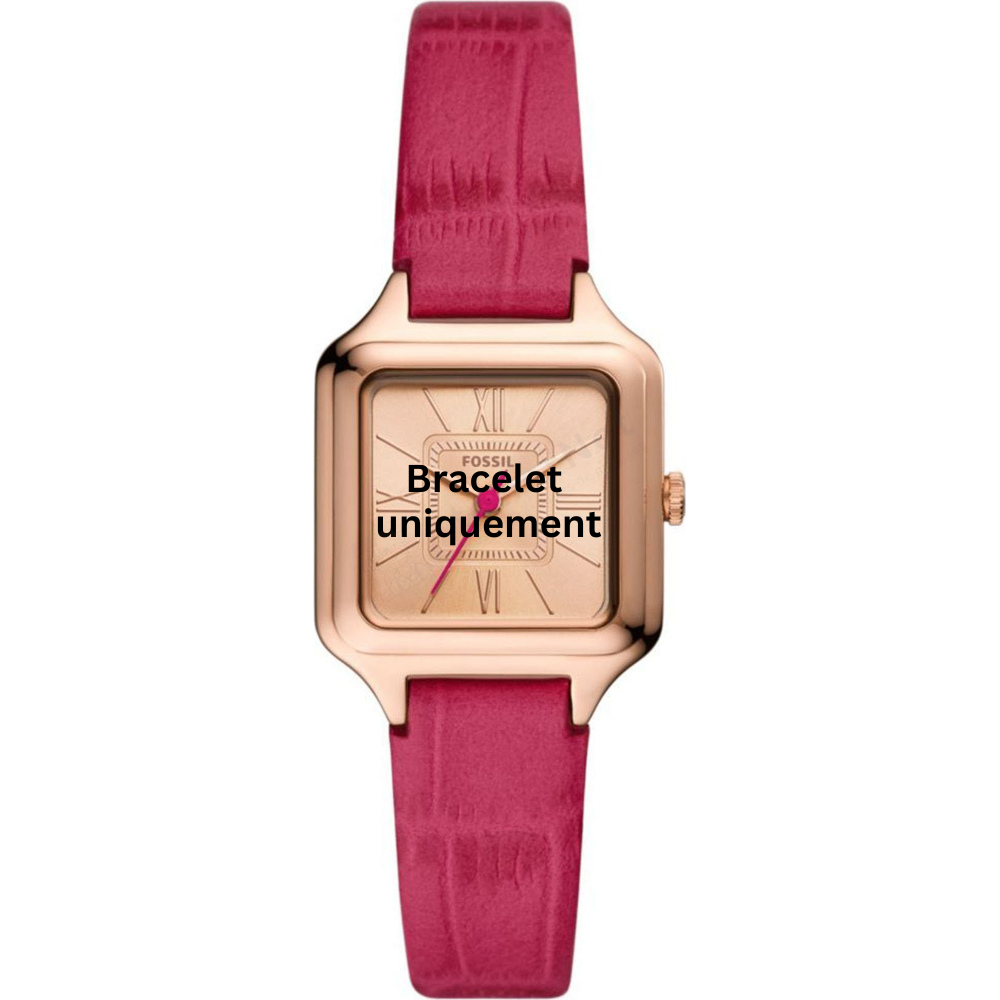 Bracelet leather pink Fossil - RAQUEL / ES5085-Bracelets de montres-AtelierNet